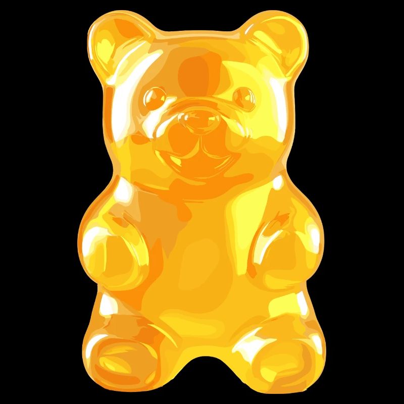 Shiny Gold Gummy Bear