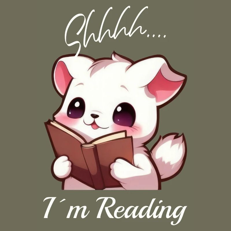 Cat with book