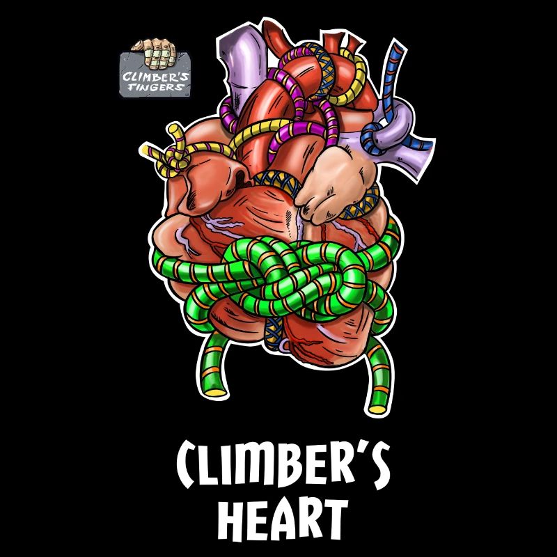 Cooles Klettermotiv - Kletterherz