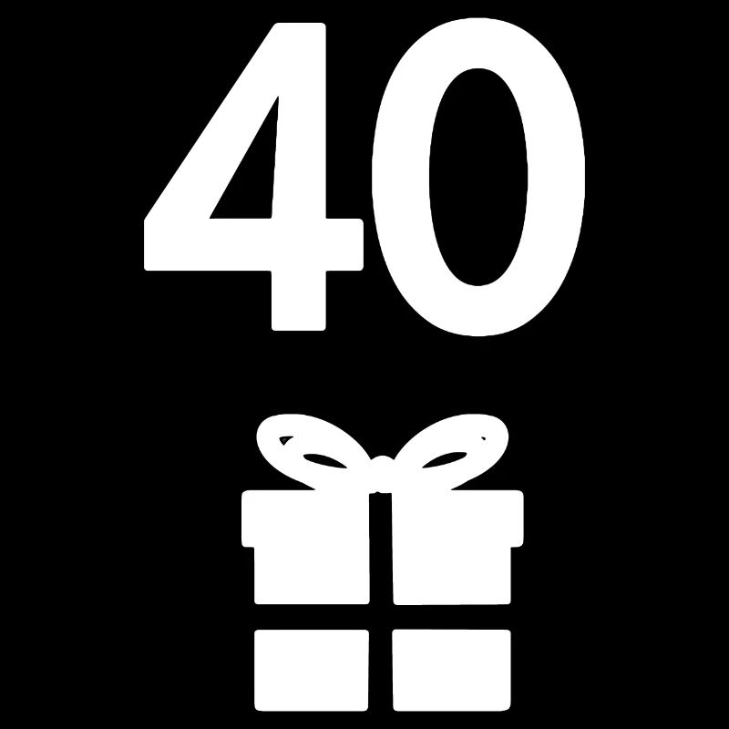 oberteil Geburtstag, 40 geschenk schachtel