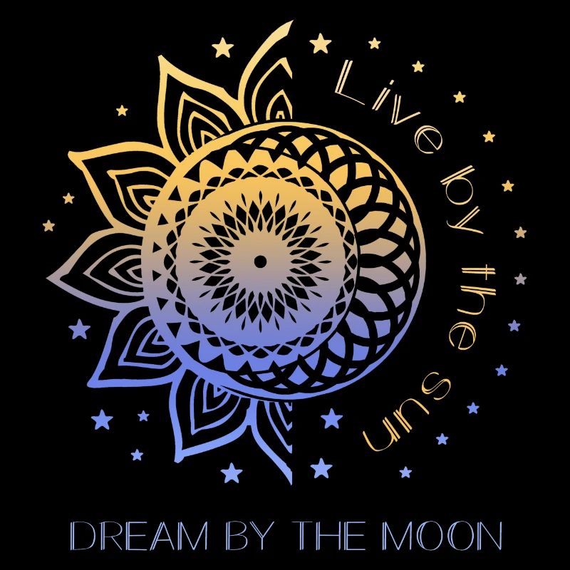 Live By The Sun Dream By The Moon Soleil Lune Boho