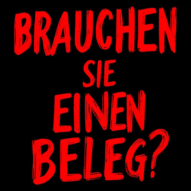 Brauchen Sie einen Beleg? - rot