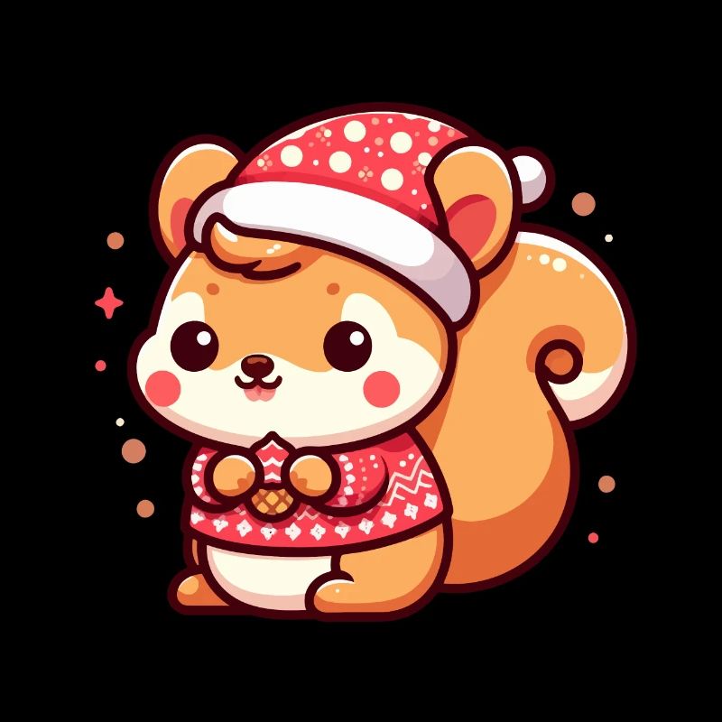 Cute Christmas Squirrel