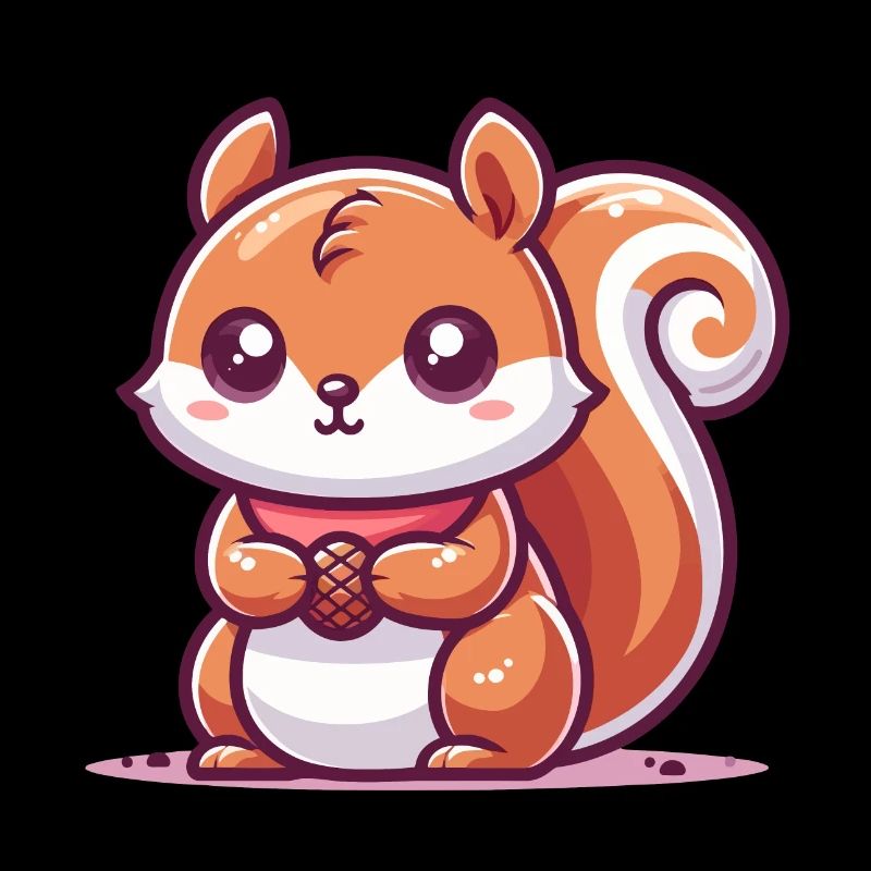 Squirrel with a seed