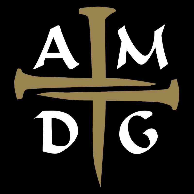 Trois clous croisés AMDG