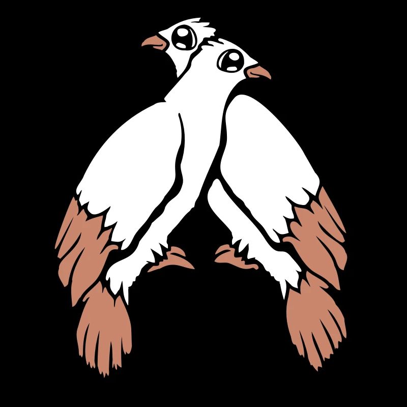 2 colombes oiseaux deux amis sat paire de câbles