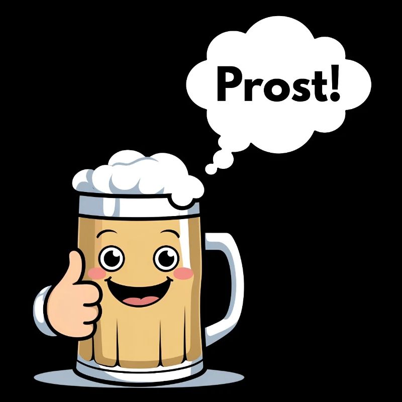 Cheerful beer mug "Cheers!"