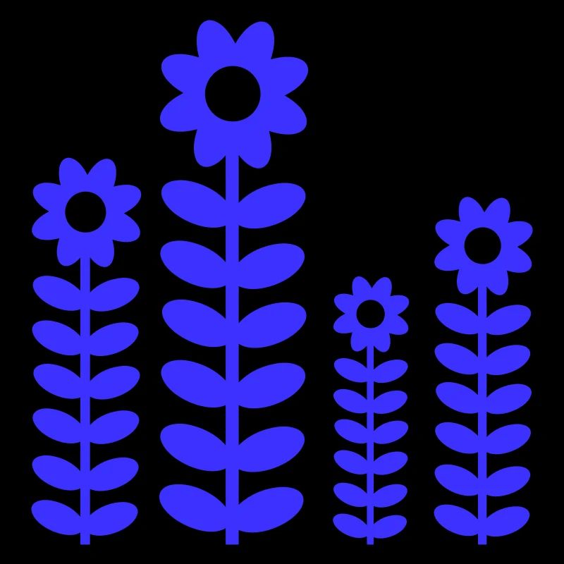 Many Pretty Flowers Colorful Decorative Pattern Beautiful