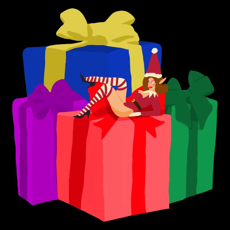 Santa's elf pinup
