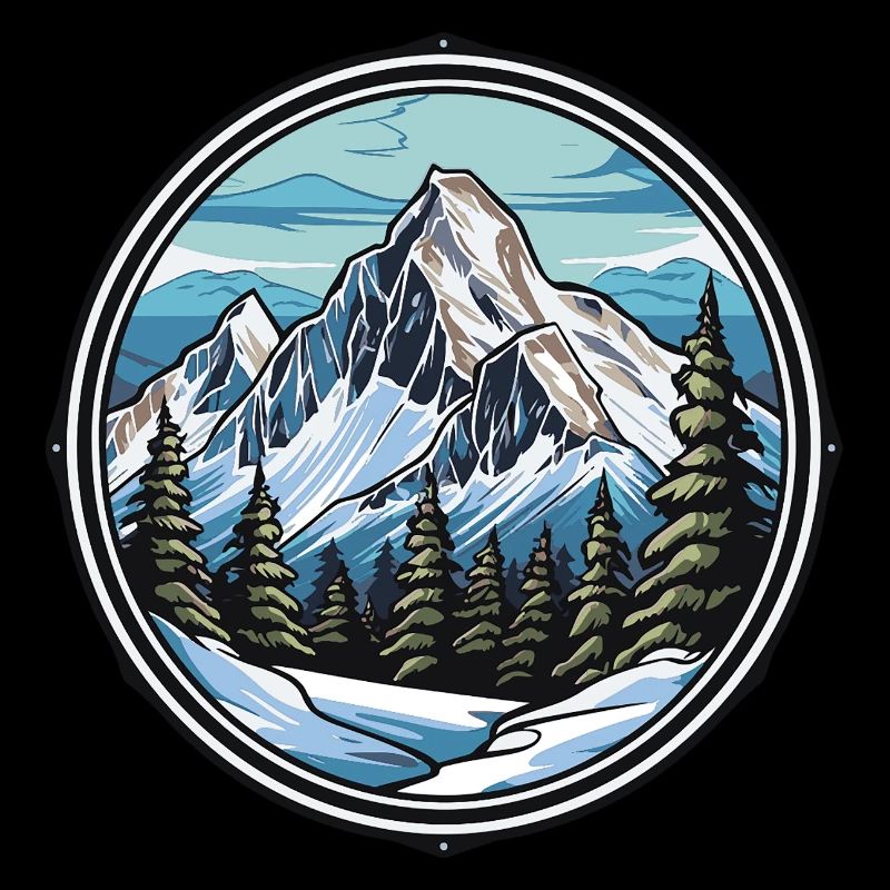 Piste de ski de montagne