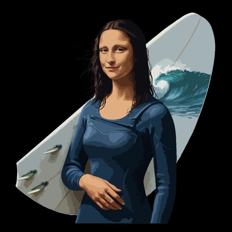Mona Lisa Surf Babe