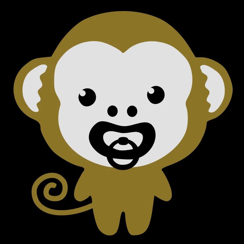 monkey with soother
