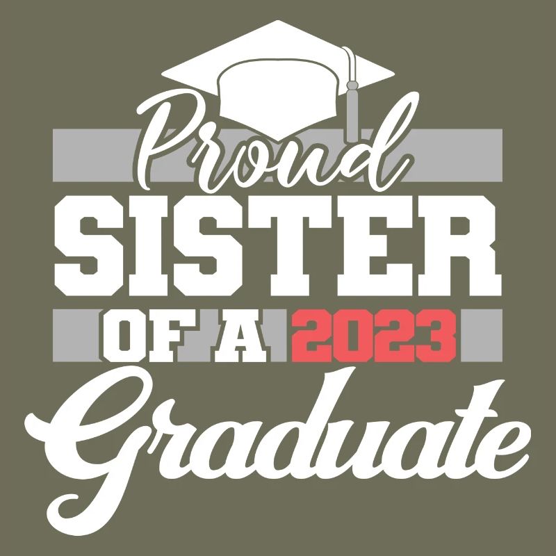 Stolze Schwester eines Abschlussgeschenks 2023