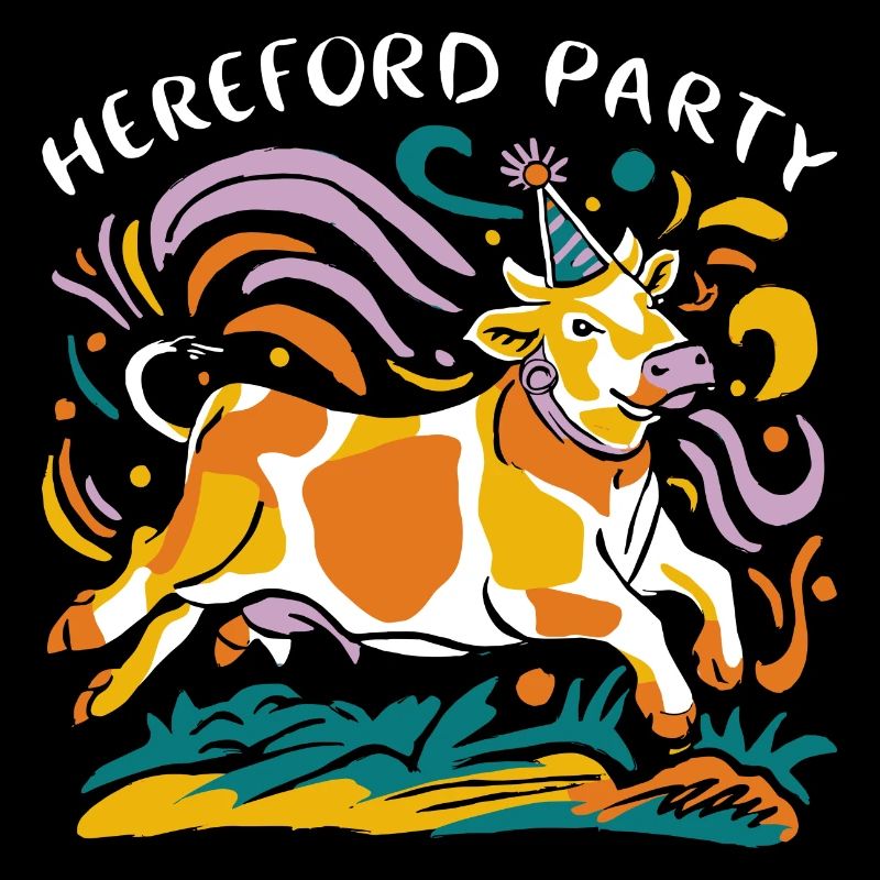 Kuh-Party mit Herefords