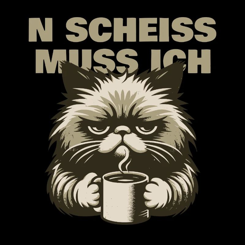 N Scheiss muss ich - Katze