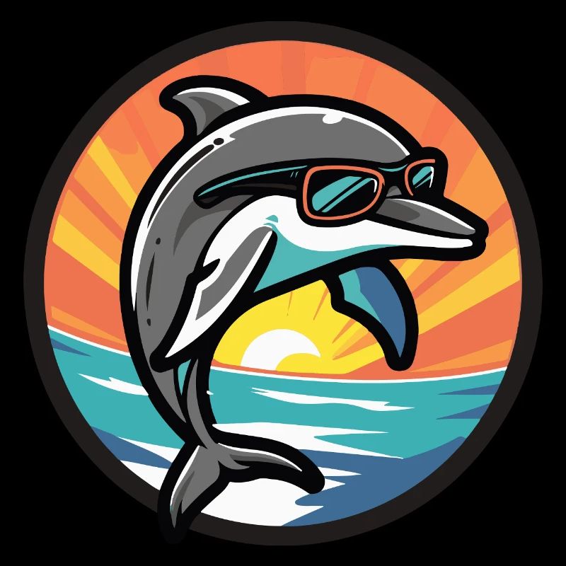 Dolphin Cool Comic