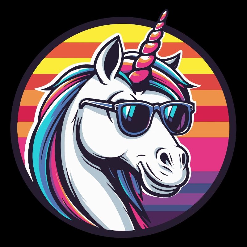Einhorn Cool Comic