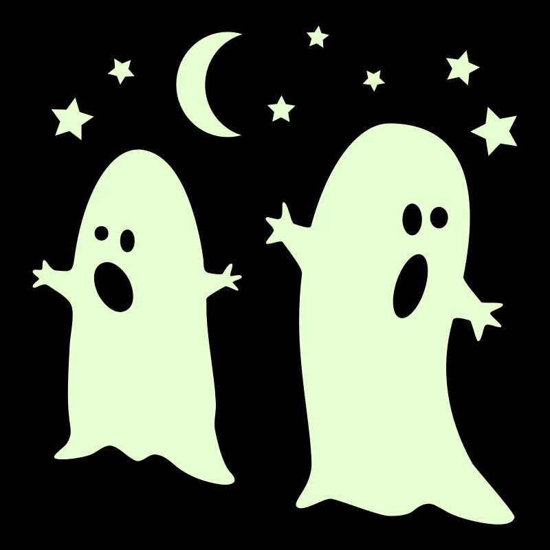 glow in the dark ghosts
