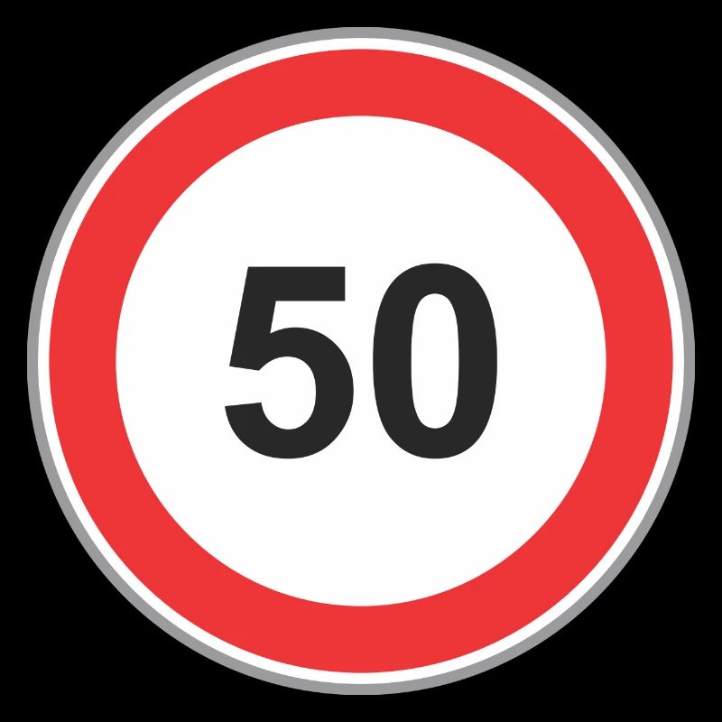 Panneau routier 50
