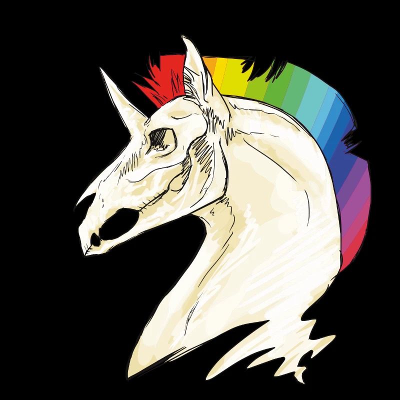 Einhorn Schädel