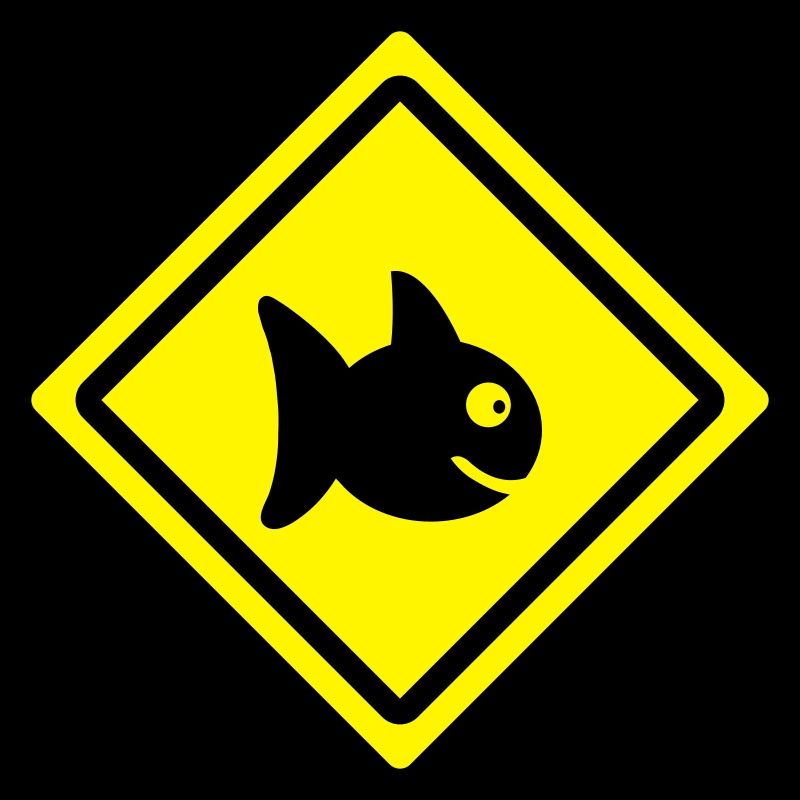 fish roadsign