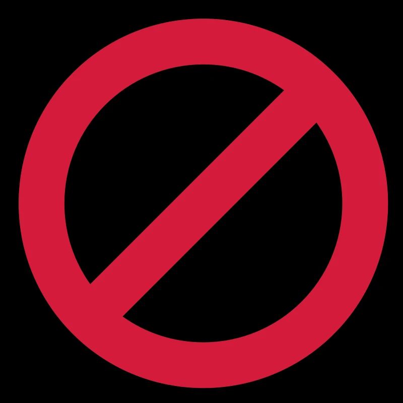 Prohibition sign