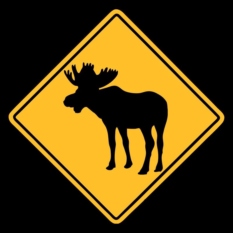 Moose Road Sign