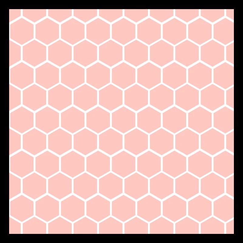 Pink Honeycomb Pattern