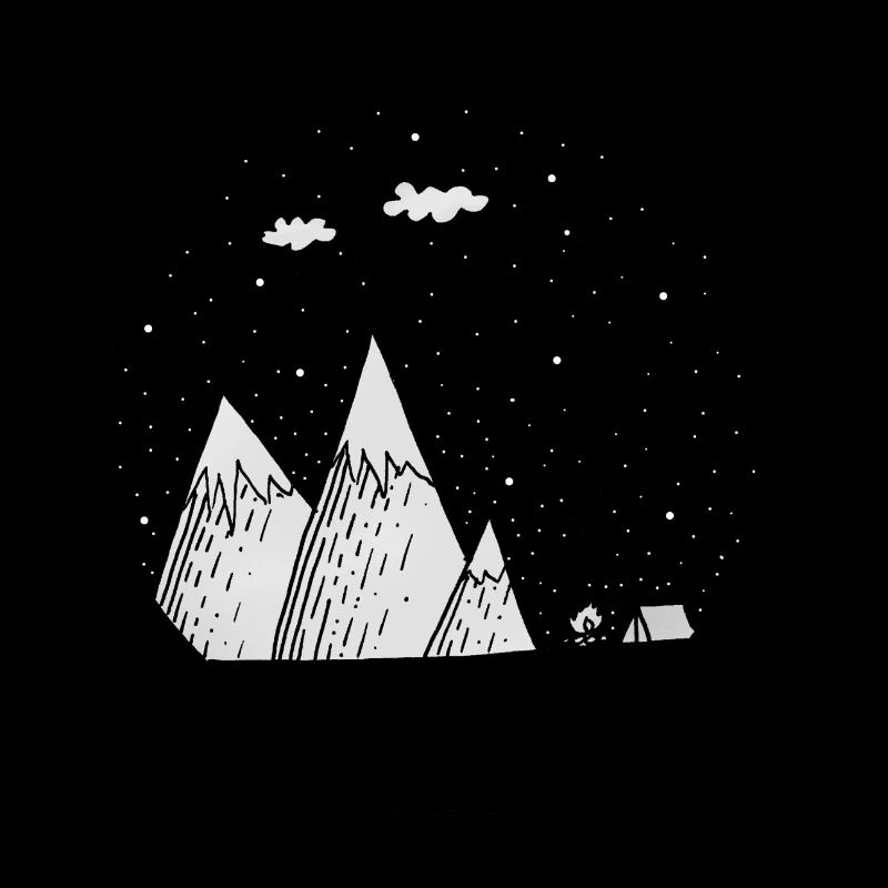 Snow globe mountains