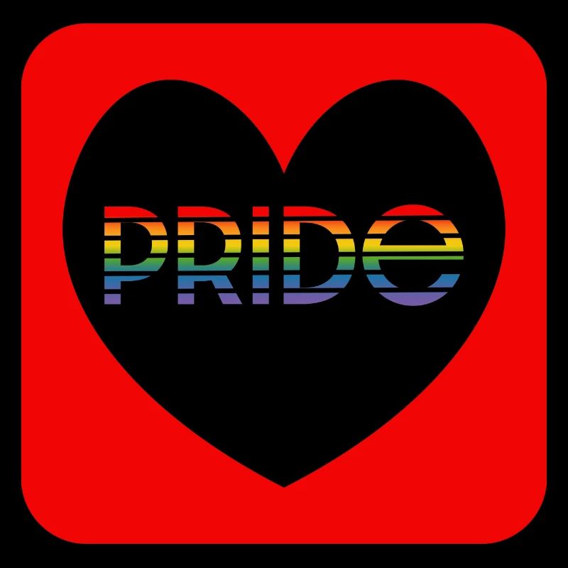 Pride rainbow heart