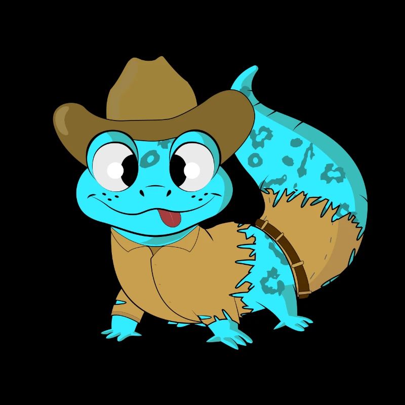 Gecko cow-boy