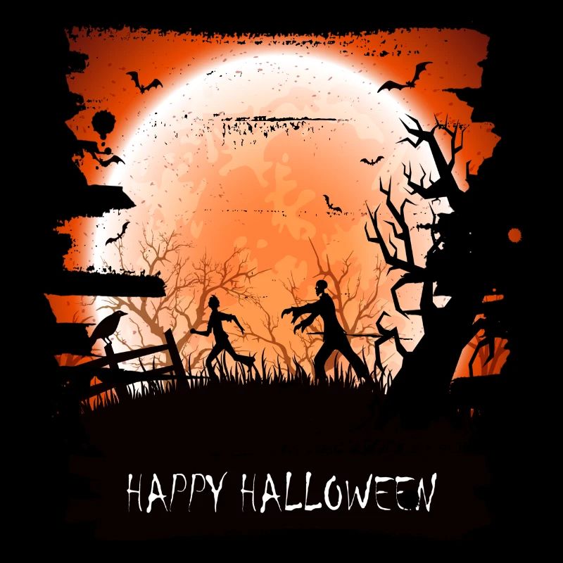 Halloween scary witch horror ghost monster