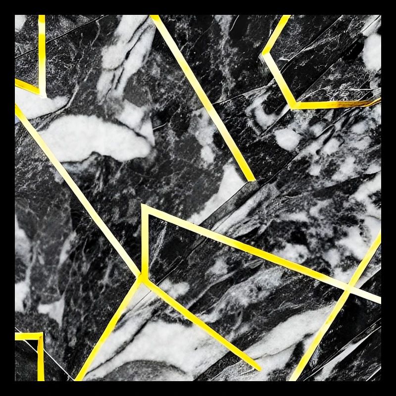 Marble Black Gold Geometric texture