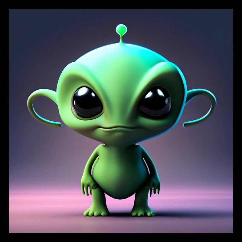 Joyeux Halloween mignon extraterrestre effrayant drôle effrayant
