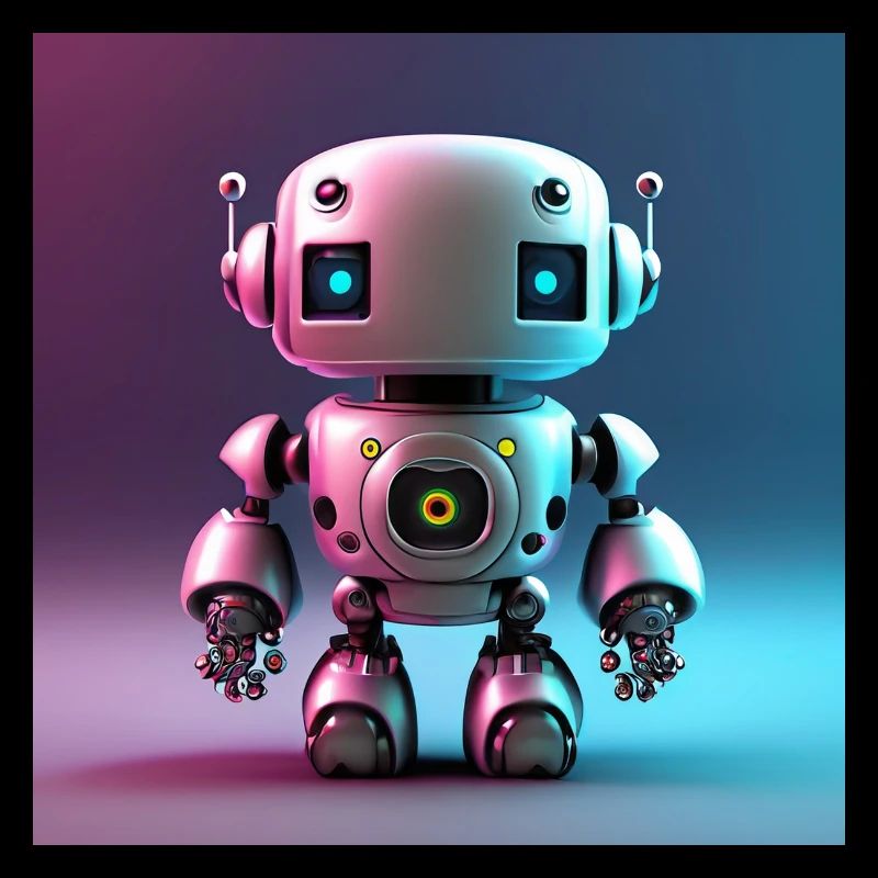 Joyeux Halloween robot mignon effrayant drôle effrayant effrayant