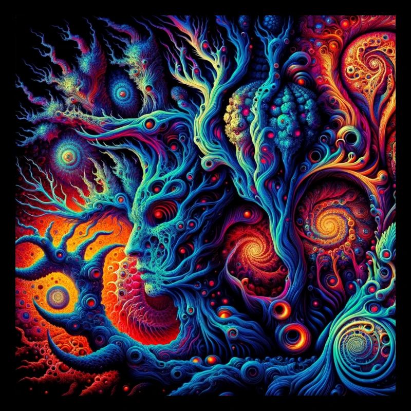 Fractale de la forêt psy