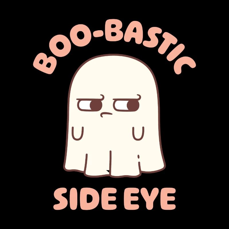 Mignon fantôme BooBastic oeil latéral drôle