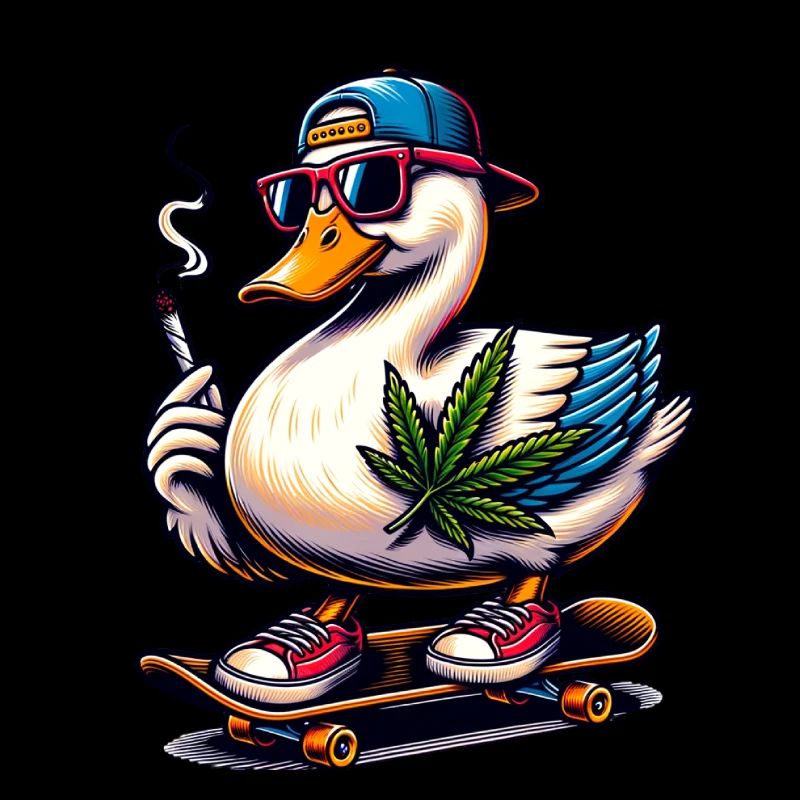 Extremely cool duck