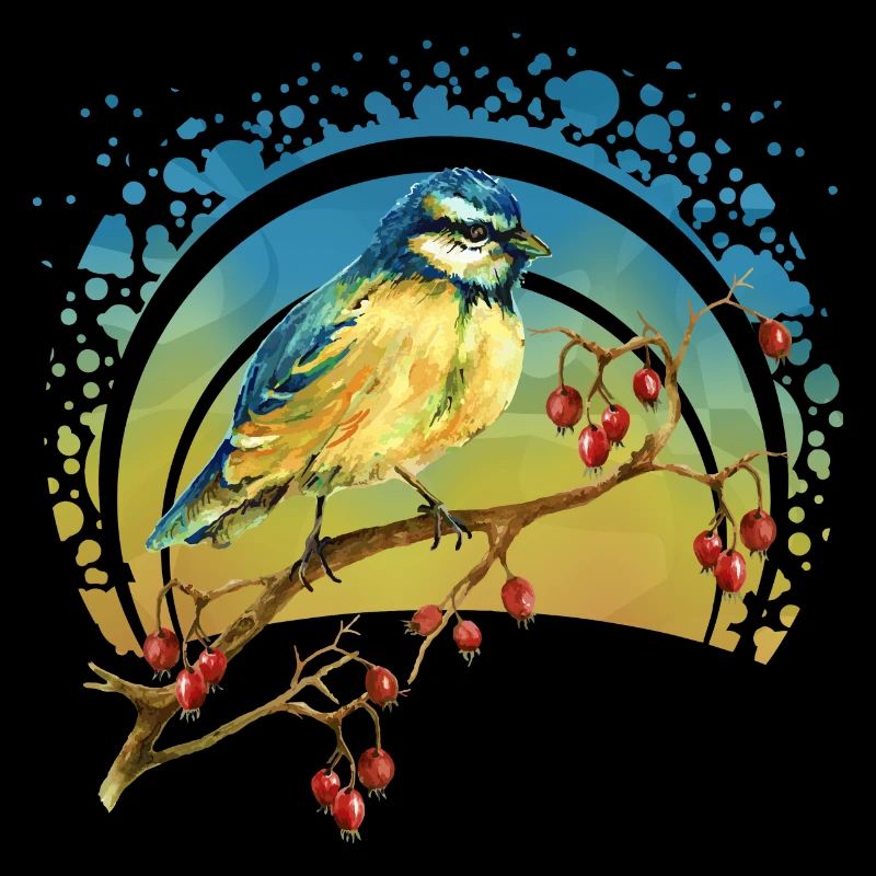Bunter Vogel