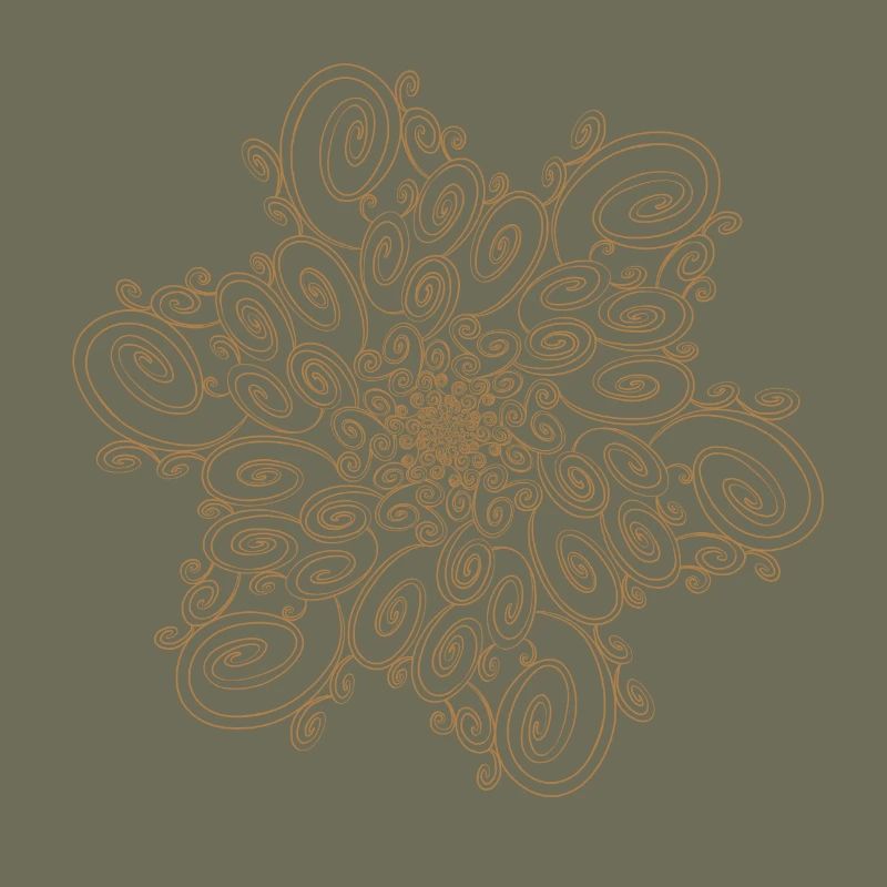 Sun in volutes