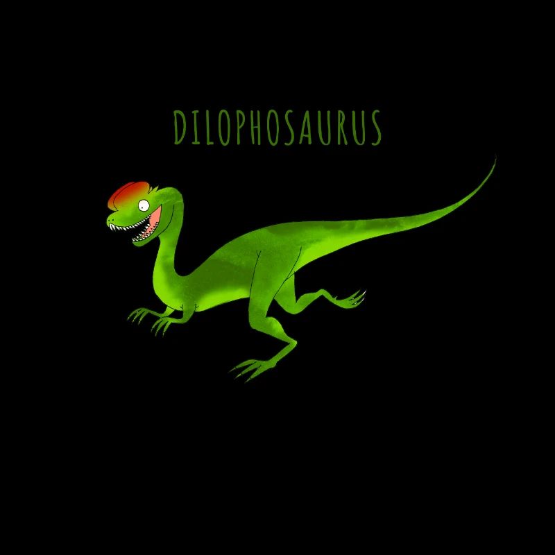 Lustige Illustration eines DILOPHOSAURUS