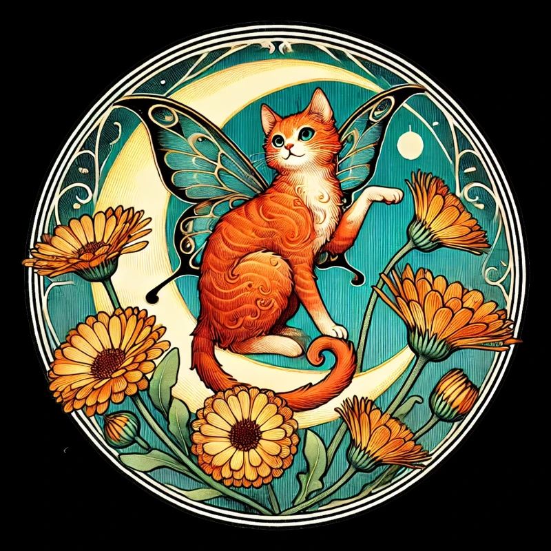 Ingwer Katze Fee