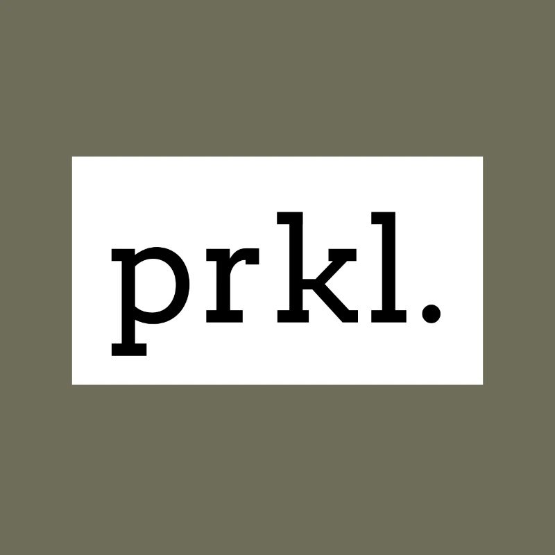 PRKL. Impression de texte noir sur blanc