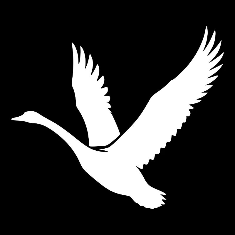 Schwan Wildvögel Tattoo Style