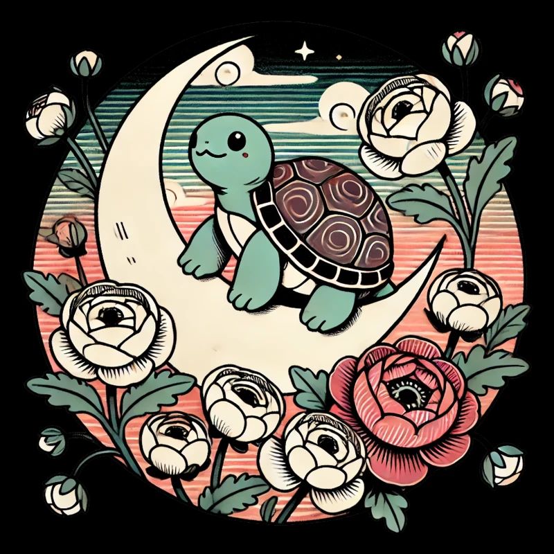 Tortue-boîte mignonne