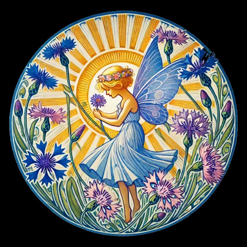 Fée bleuet bleu