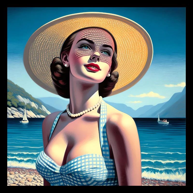 Le modèle au bord du lac