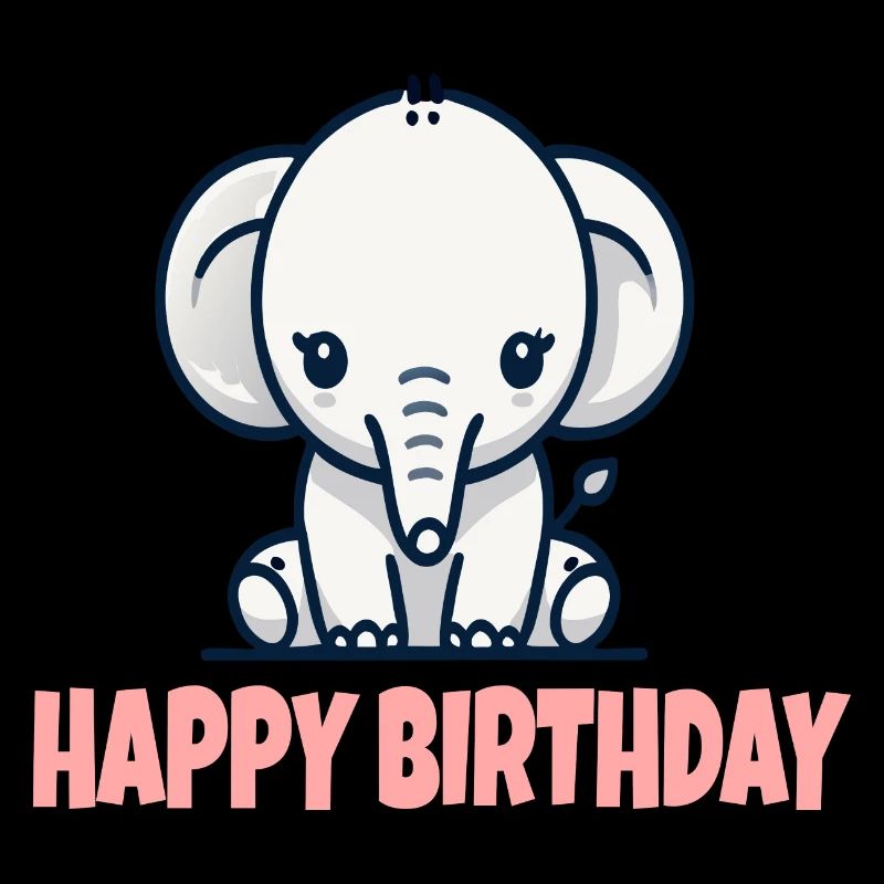 Elephant Happy Birthay