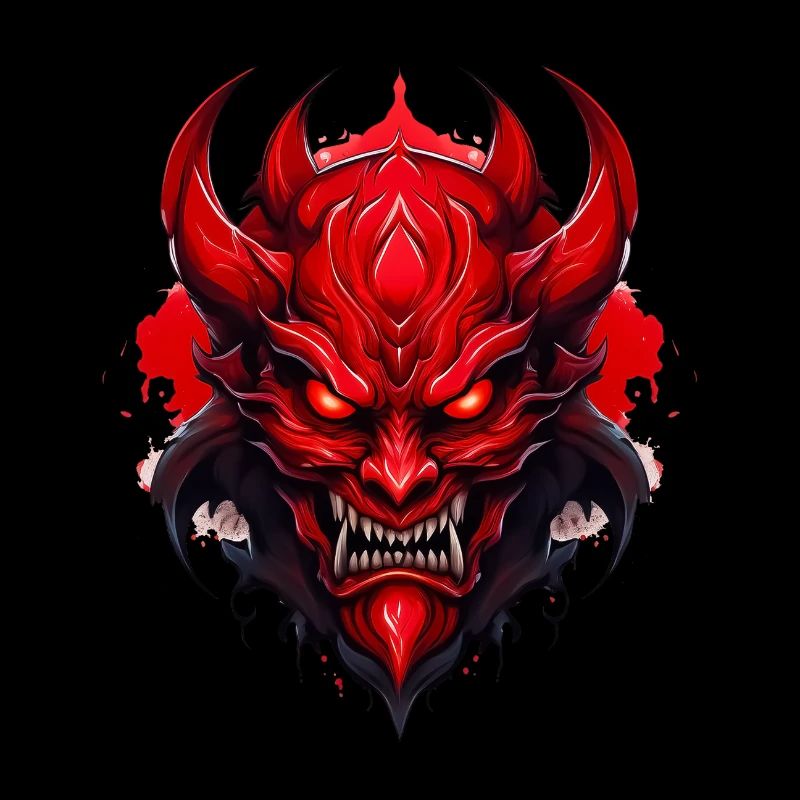 Wild angry pugnacious combative motivational Devil