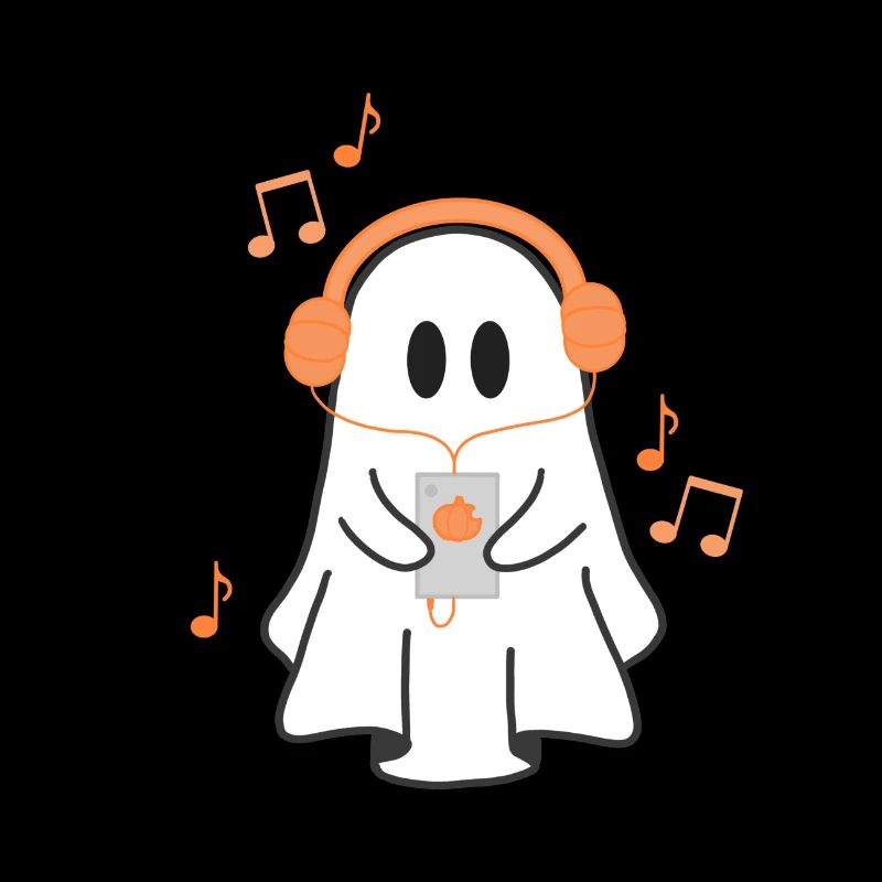 Geist mit Kopfhörer